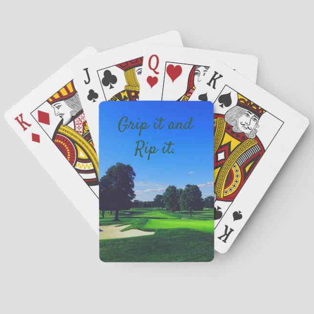 Golf Course Grip den och Rip den Casinokort (Baksidan)