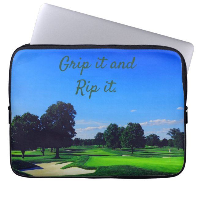 Golf Course Grip den och Rip den Laptop Fodral (Framsidan)