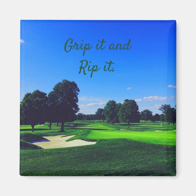 Golf Course Grip den och Rip den Magnet (Framsidan)