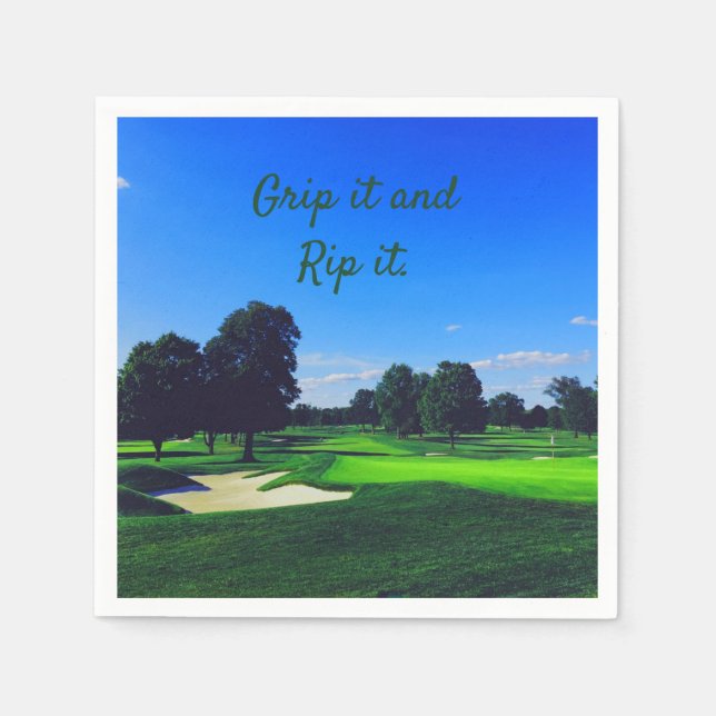 Golf Course Grip den och Rip den Pappersservett (Framsidan)