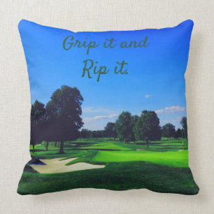 Golf Course Grip den och rippa den Kudde