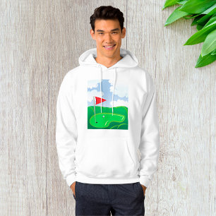 Golf Course Grönt Manar Hoodie