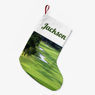 Golf Course och Sand Traps Liten Julstrumpa