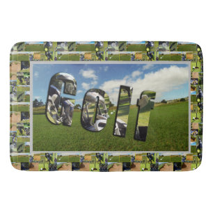 Golf Course Photo Collage and Logotyp Badrumsmatta