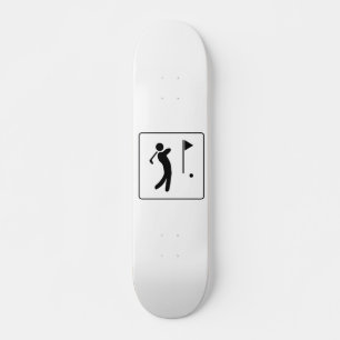 Golf Course Pictogram Mini Skateboard Bräda 18,5 Cm