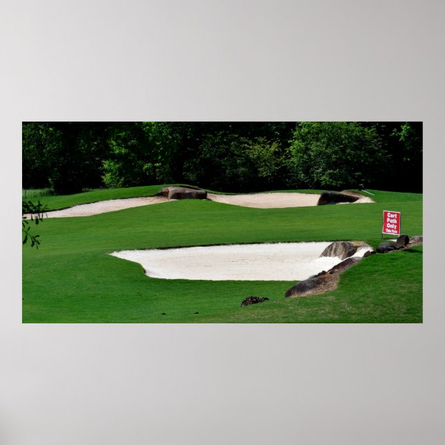 Golf Course Sand Traps Poster (Framsidan)