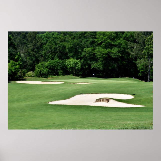 Golf Course Sand Traps Poster (Framsidan)