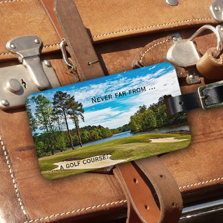 Golf Course Travel Luggage Tag Bagagebricka