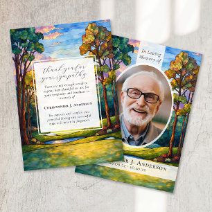 Golf Courto Photo Sympathy Funeral Memorial Tack Kort