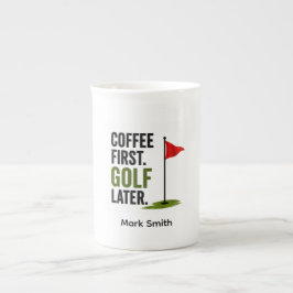 Golf daglig kaffe benporslin mugg