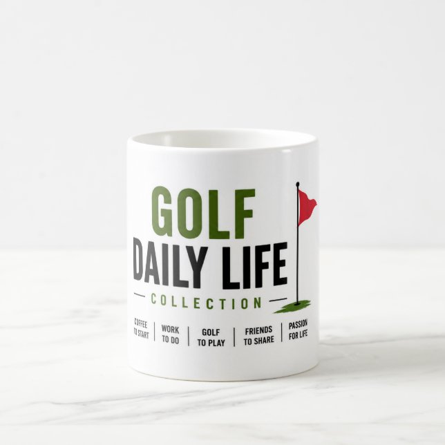 Golf daglig liv golfare kaffemugg (Center)