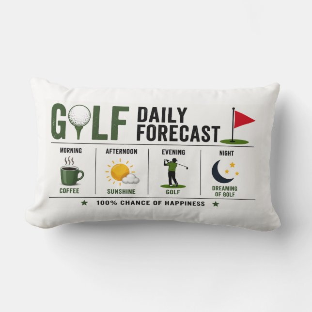 Golf daglig prognos  lumbarkudde (Framsida)