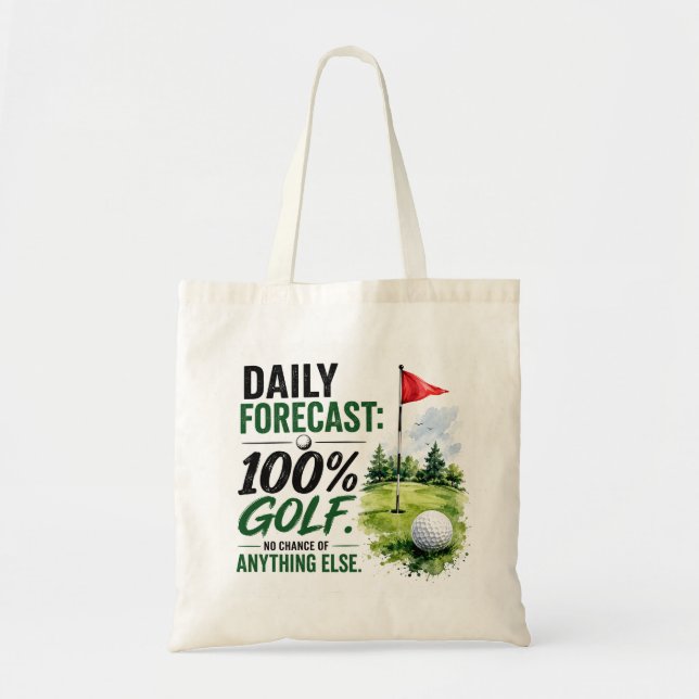 Golf Daglig Prognos  Tygkasse (Framsidan)