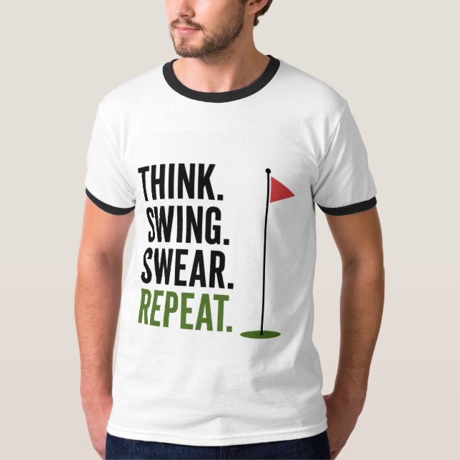Golf Dagliga livet T Shirt (Framsida)