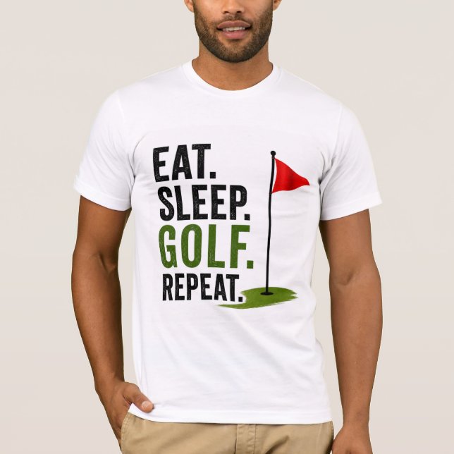 Golf Dagligt liv T Shirt (Framsida)