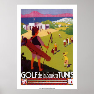 Golf de la Soukra Tunis affisch