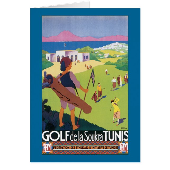 Golf de la Soukra Tunis Hälsningskort (Framsidan)
