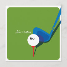 Golf den 60th födelsedagen - stilla svänga!