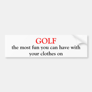 GOLF den mest roligten som du kan ha med din Bildekal
