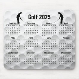 Golf Design 2025 Calendar Mousepad Musmatta