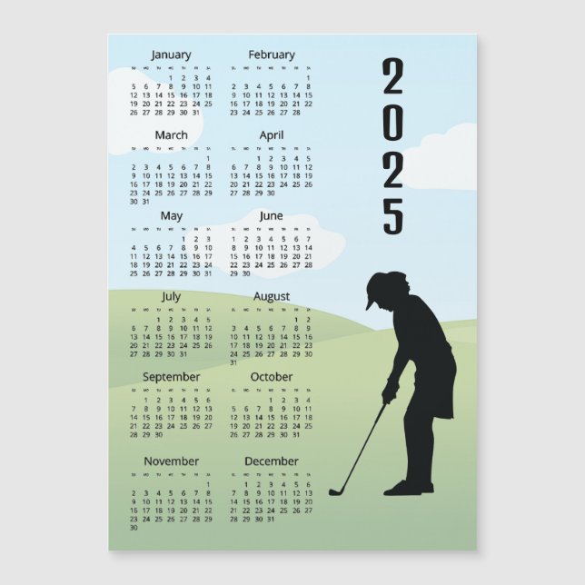 Golf Design 2025-kalender (Framsida)