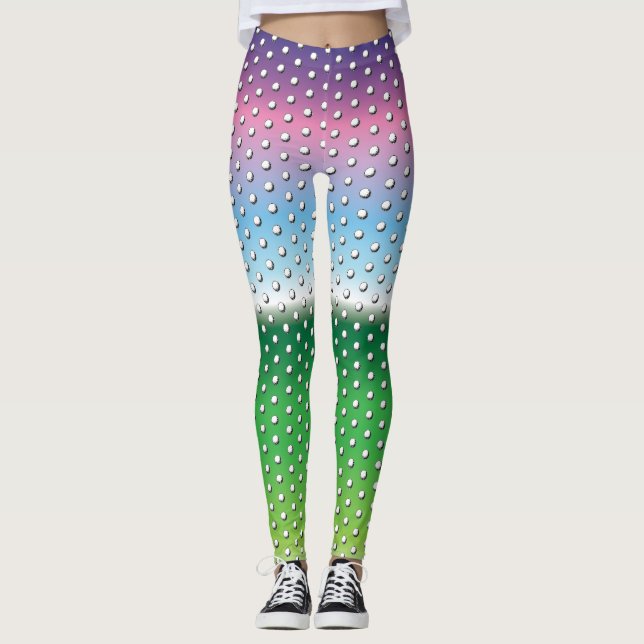 Golf Design Leggings med minimal Elegant (Framsida)