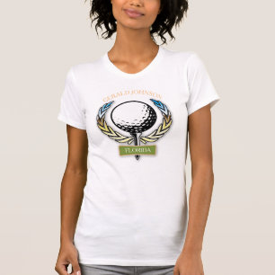Golf Design Monogram Golfer Template T-Shirt