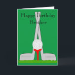 Golf Design Personlig Brother Birthday Kort<br><div class="desc">Fyllnadskort för golfdesignbroder. Anpassa det här födelsedagskortet med valfri text och skriv sedan ut det och skicka det till dig eller ladda ned det direkt till din mobila enhet. Om du behöver hjälp med att anpassa kontaktar du oss genom länken på den här sidan. Färdkort för Golf Design personlig-broder som...</div>