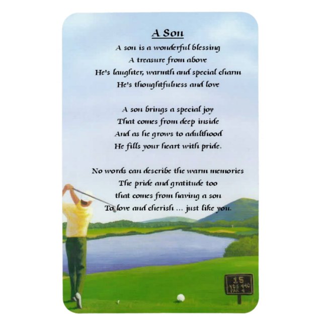 Golf Design - Son dikt Magnet (Vertikal)