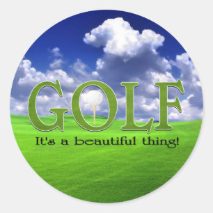 Golf dess en härlig sak runt klistermärke