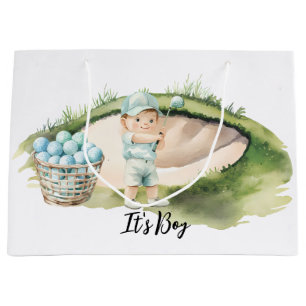 Golf Det är pojke för baby shower eller födelsedag