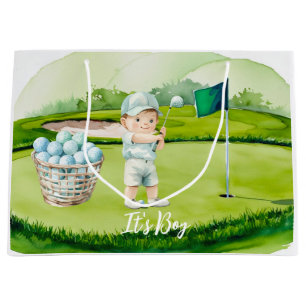 Golf Det är pojke för baby shower eller födelsedag