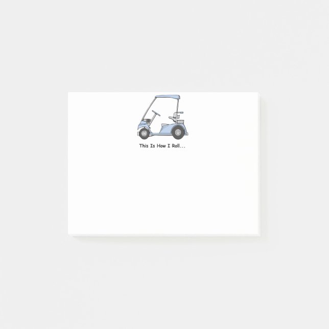 Golf Det är så jag rullar Post-it Block (Framsida)