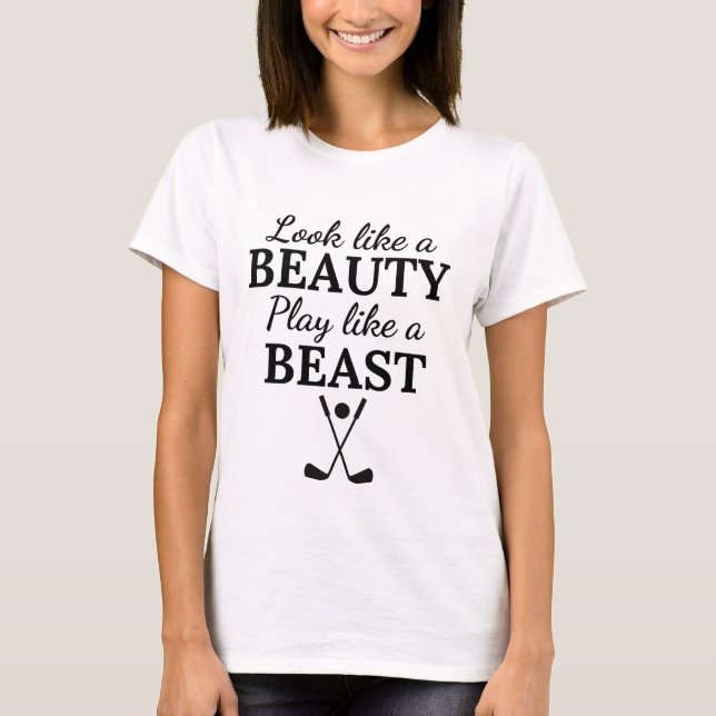 Golf:  Det ser ut som en skönhetsmässa som en beas T Shirt (Framsida)