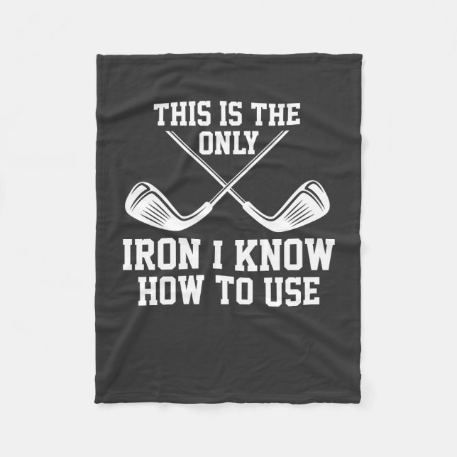 Golf - detta är det enda järn fleecefilt (Framsidan)