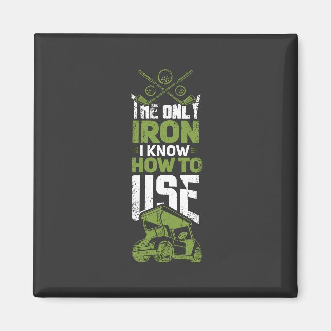 Golf - detta är det enda Järn Magnet (Framsidan)