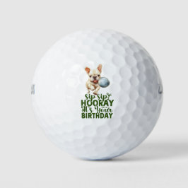 Golf din födelsedagshälsning med Fransk Bulldog
