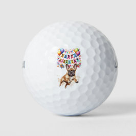 Golf din födelsedagshälsning med Fransk Bulldog
