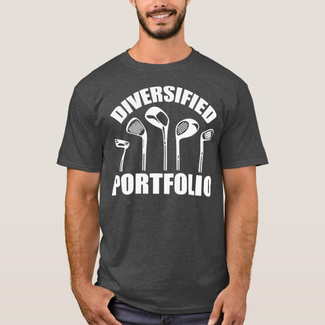 Golf Diversified Portfolio Funny Business T Shirt (Framsida)