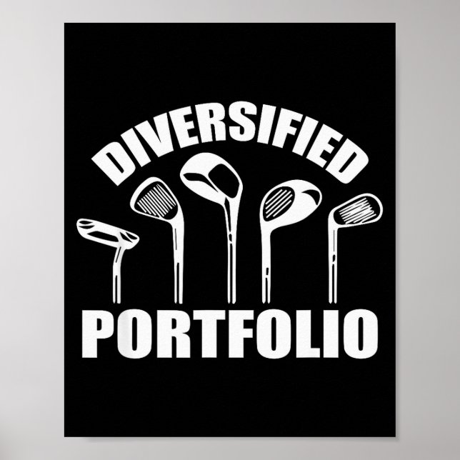 Golf Diversifierat Rtfolio Roligt Företag Entrepre Poster (Framsidan)