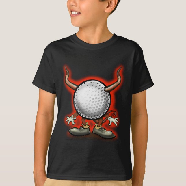 Golf Djävulen T Shirt (Framsida)
