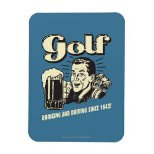 Golf: Drinking & Driving sedan 1642 Magnet