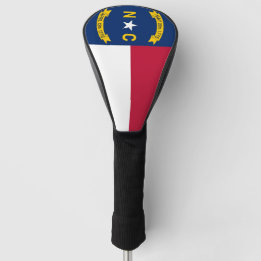 Golf Driver Cover med Flagga North Carolina USA