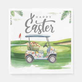 Golf Easter for golfer watercolor Spring Pappersservett