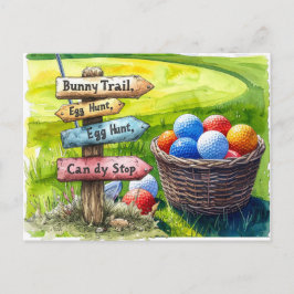 Golf  Easter Holiday for golfer  Helg Vykort