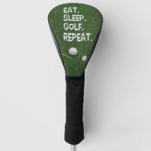 Golf Eat Sömn Golf Repeat med putter och boll