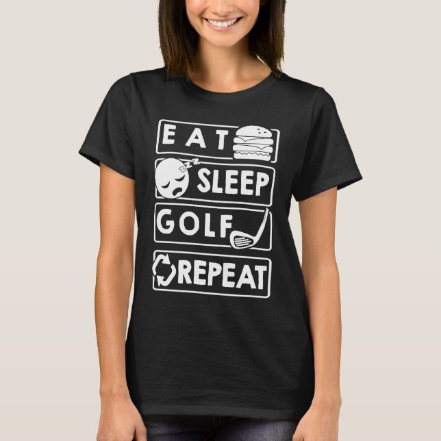Golf Eat-viloläge Golf Repeat T Shirt (Framsida)