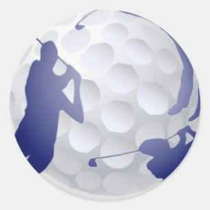 Golf, eget namn för sportkupé runt klistermärke
