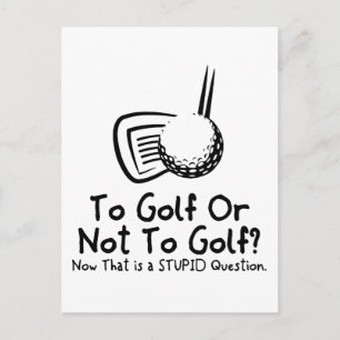Golf eller inte Golf Vykort
