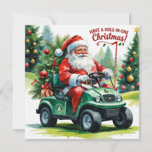 Golf en Hål-i-ett-jul! med Jultomten! Julkort
